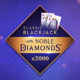 logo Classic Blackjack with Noble Diamonds