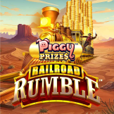 logo Piggy Prizes Railroad Rumble