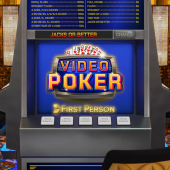 First Person Video Poker - Evolution 徽标