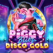 logo Piggy Blitz Disco Gold