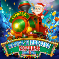 logo Santas Festive Express Hold and Win