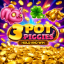 logo 3 Pot Piggies Hold and Win