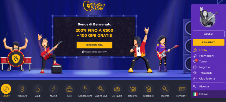 rolling slots casino bonus