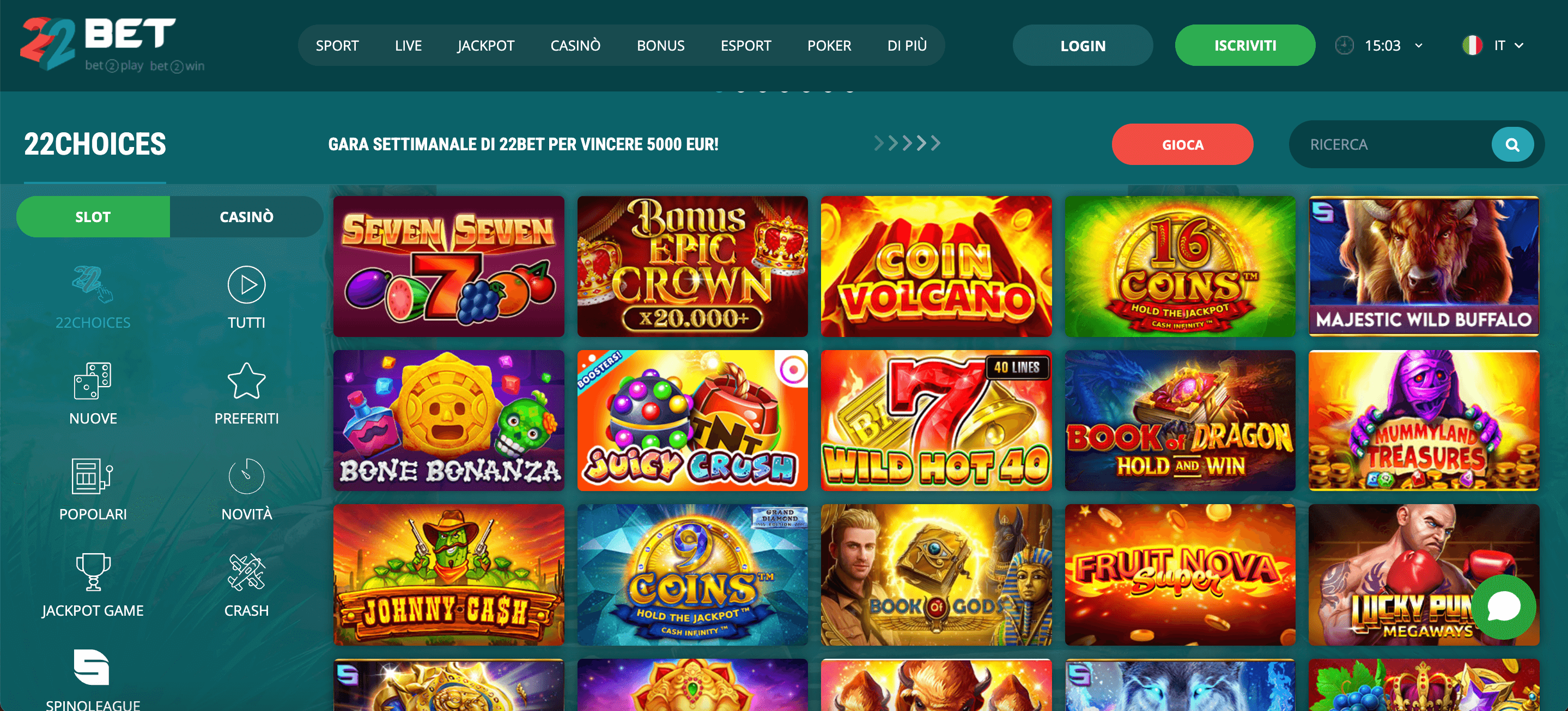 22bet casino