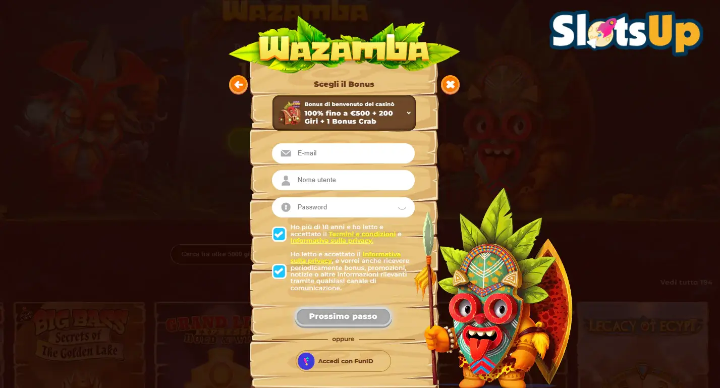Wazamba Accedi 2
