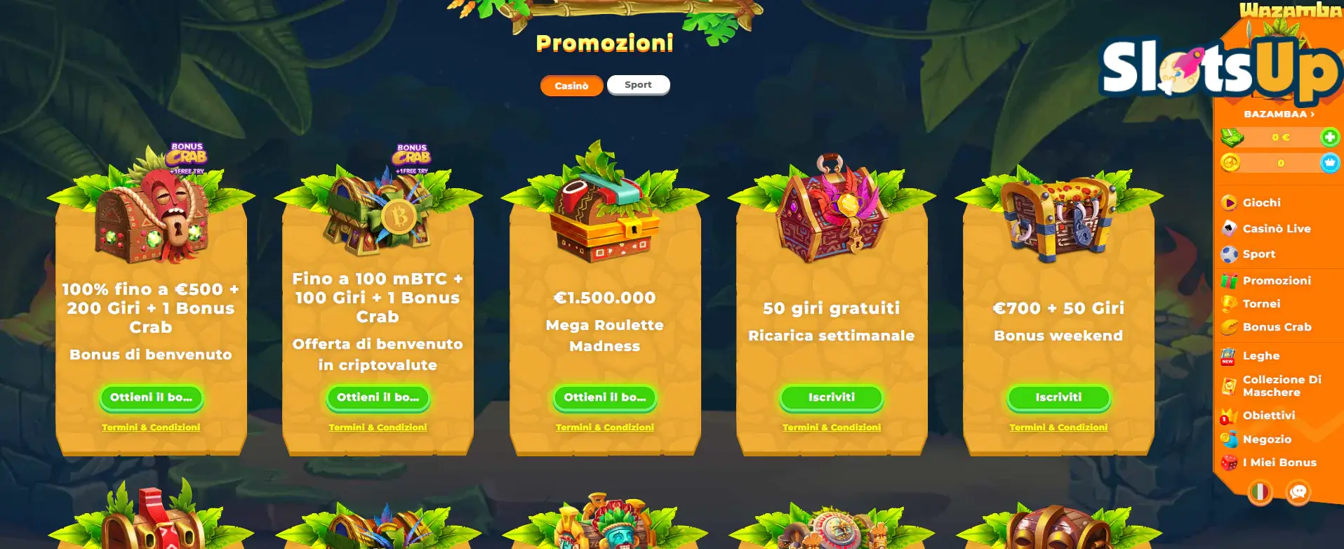 Wazamba Promotions