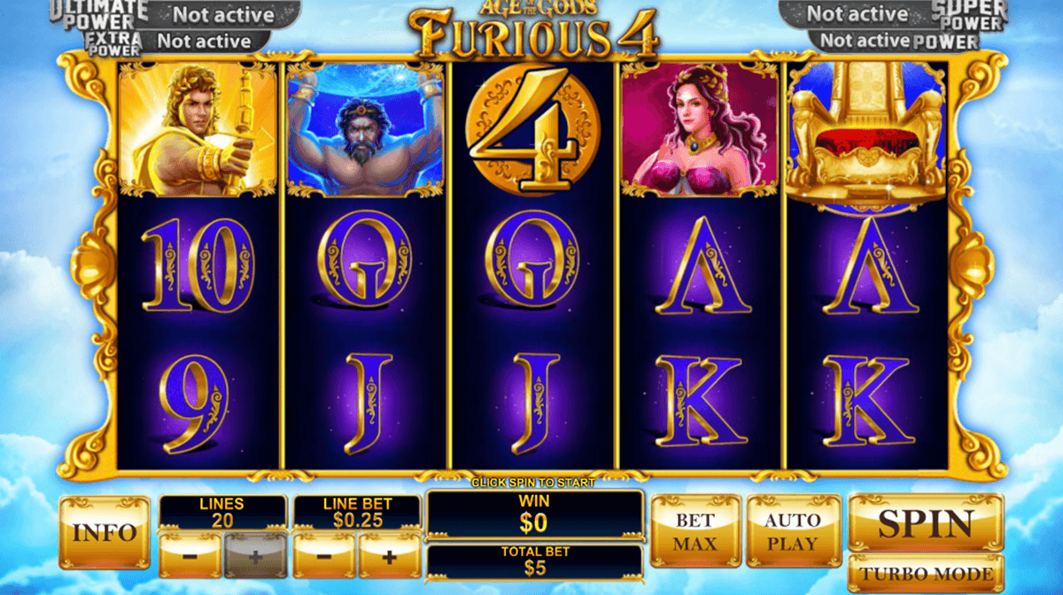 age of the gods furious 4 playtech slot machine 