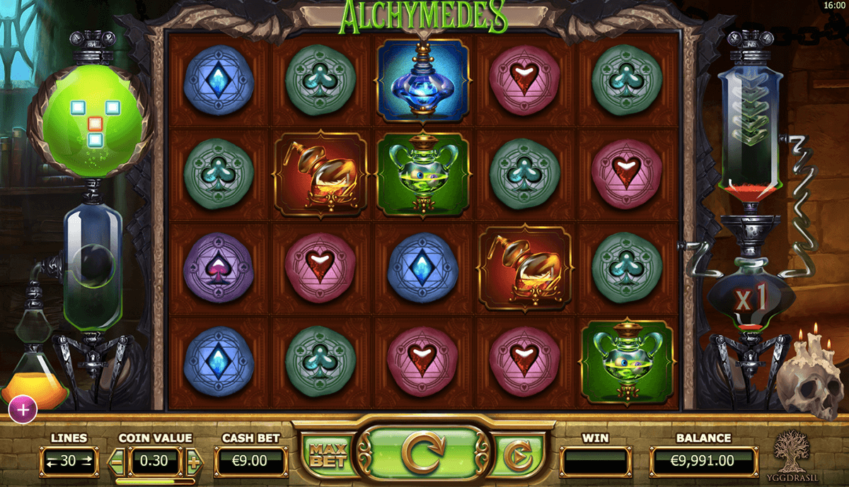 alchymedes yggdrasil slot machine 