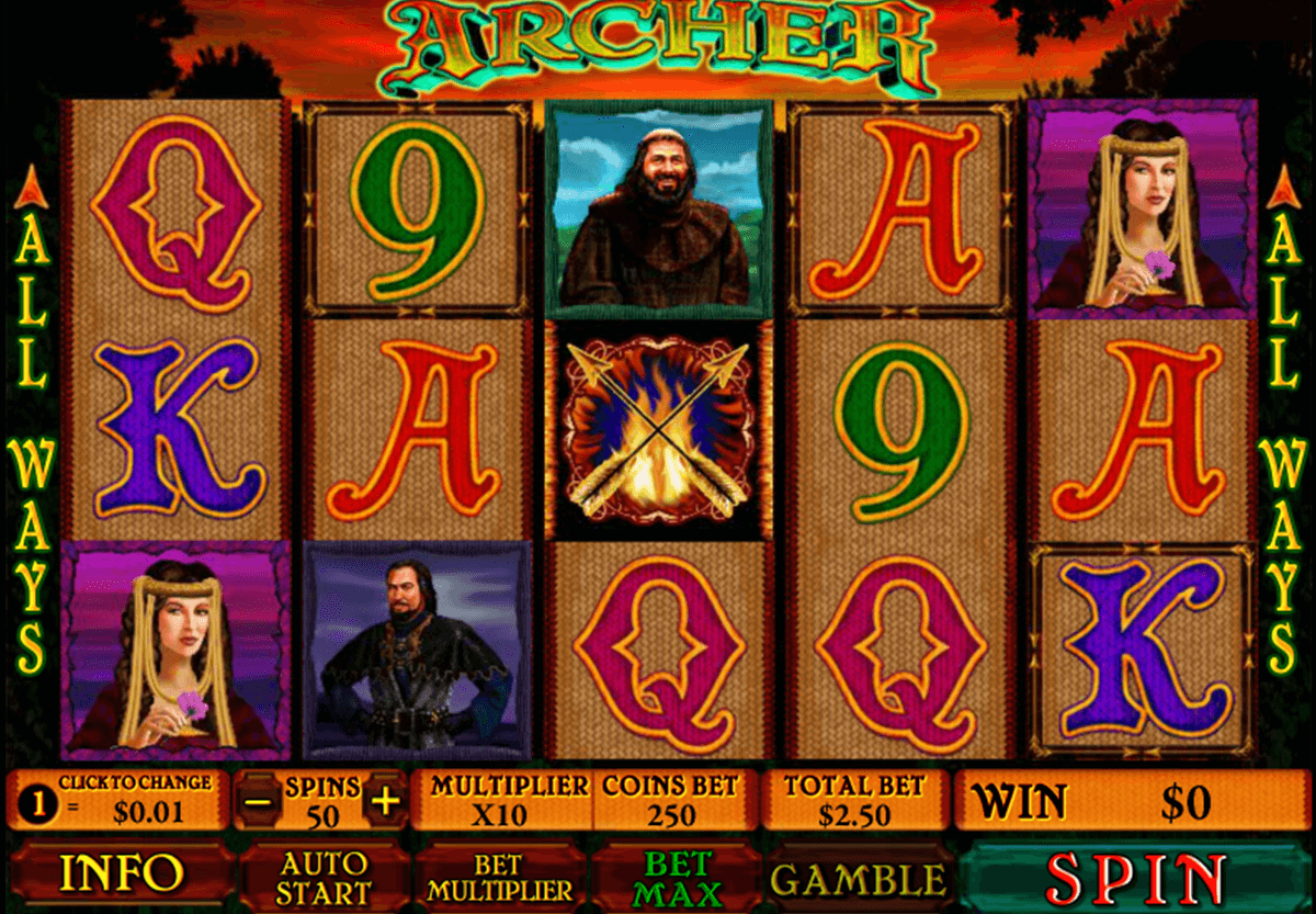 archer playtech slot machine 