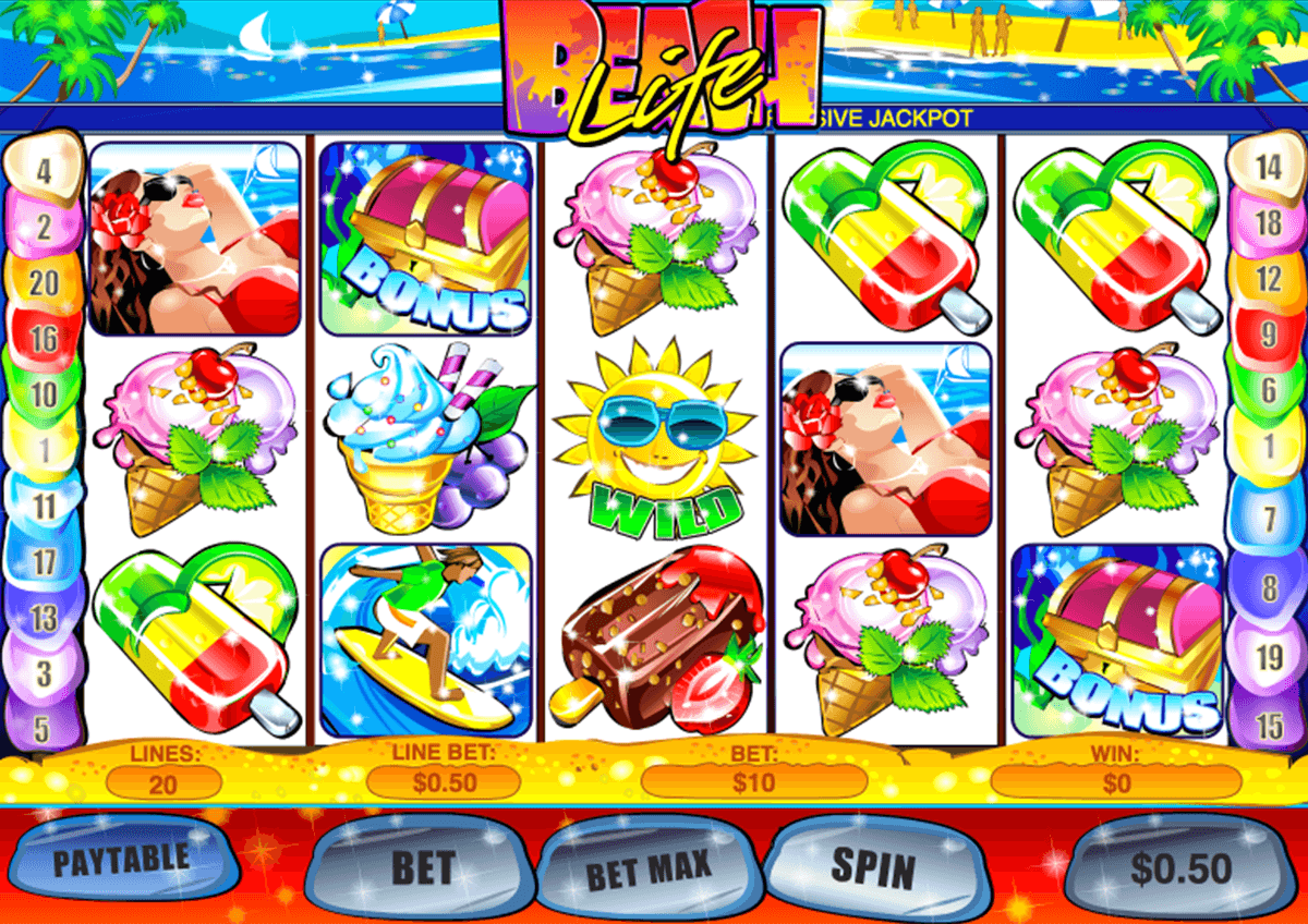 beach life playtech slot machine 