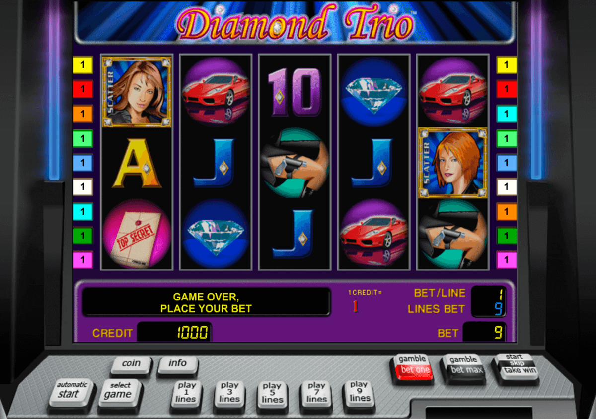 diamond trio novomatic slot machine 