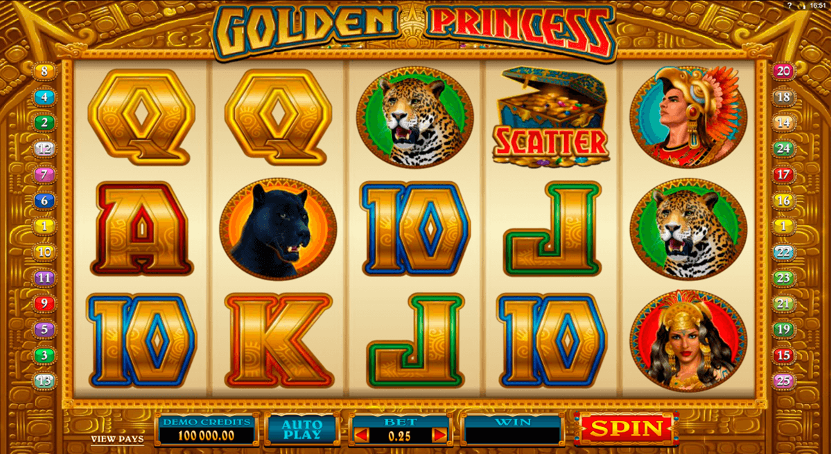 golden princess microgaming slot machine 