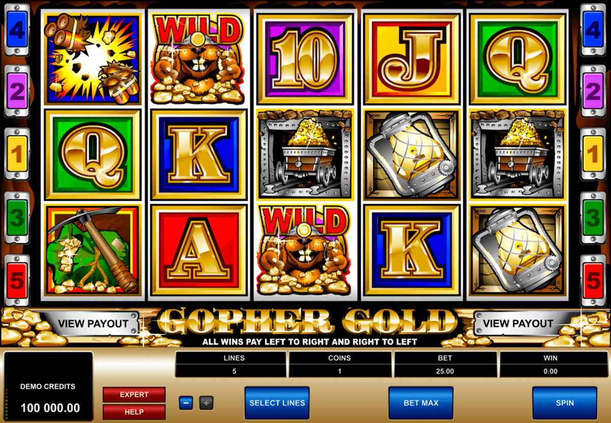 gopher gold microgaming slot machine 
