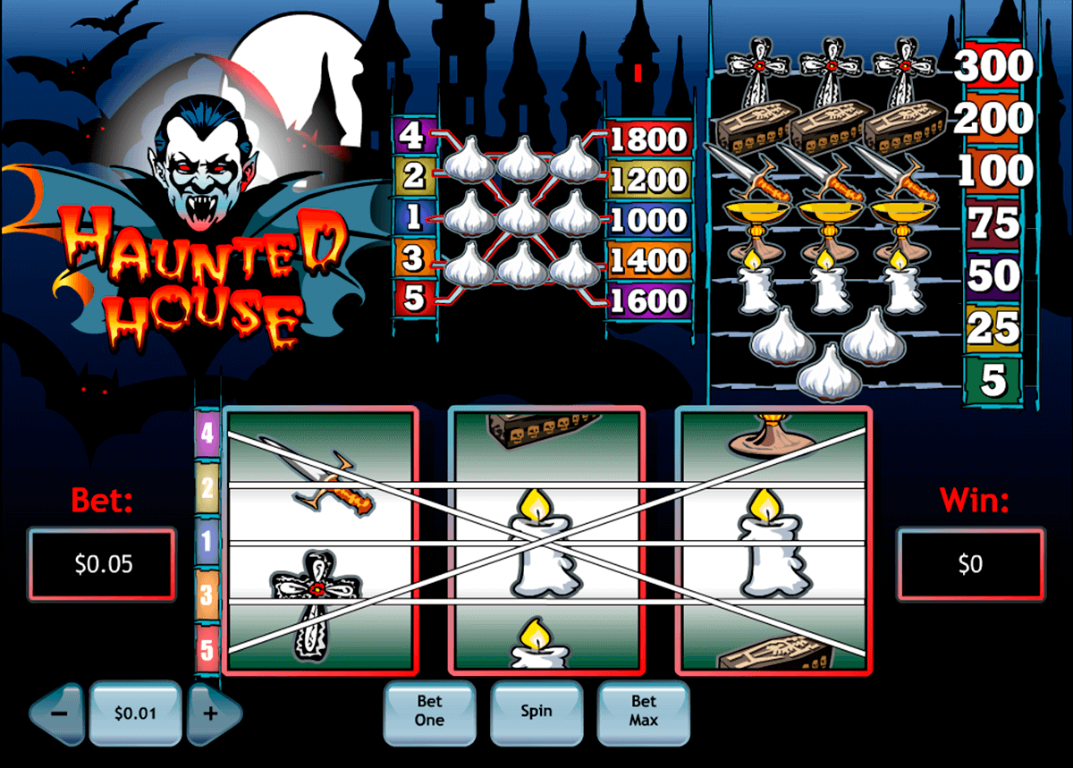 haunted house playtech slot machine 
