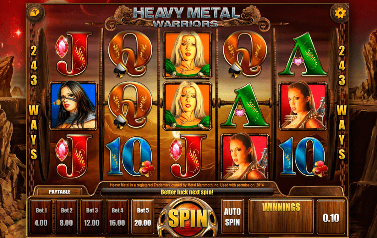 heavy metal warriors isoftbet slot machine 