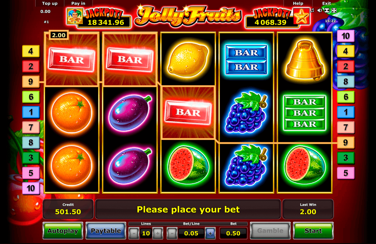 jolly fruits novomatic slot machine 