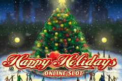 logo happy holidays microgaming slot online 