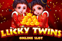 logo lucky twins microgaming slot online 