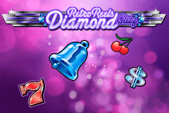 logo retro reels diamond glitz microgaming slot online 