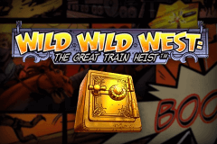 logo wild wild west the great train heist netent slot online 