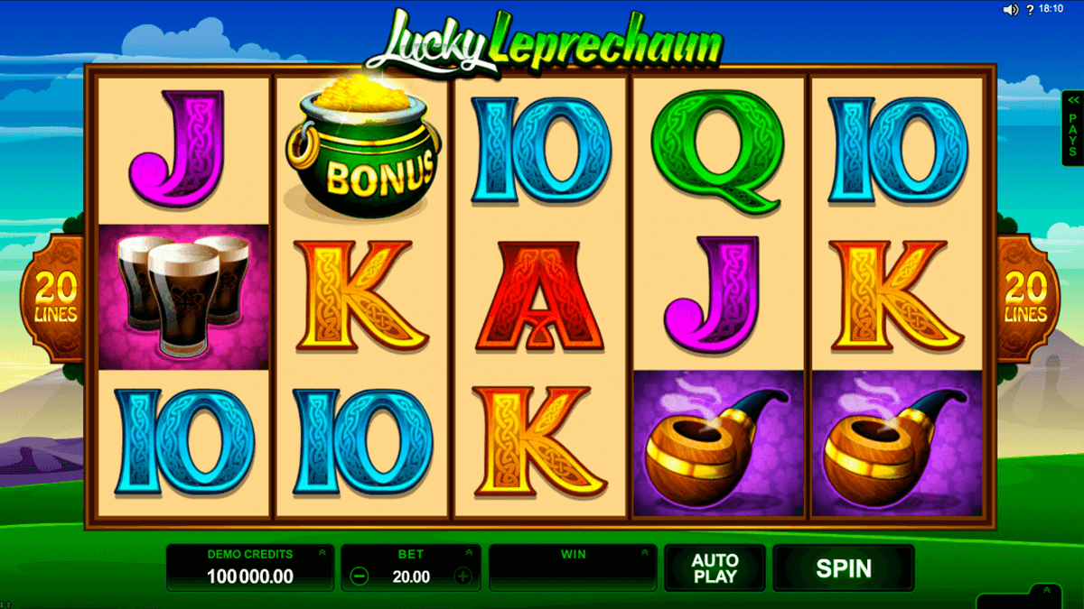 lucky leprechaun microgaming slot machine 