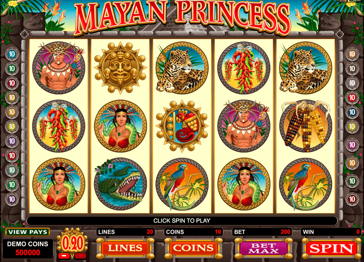 mayan princess microgaming slot machine 