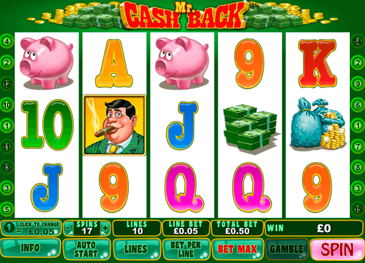 mr cashback playtech slot machine 