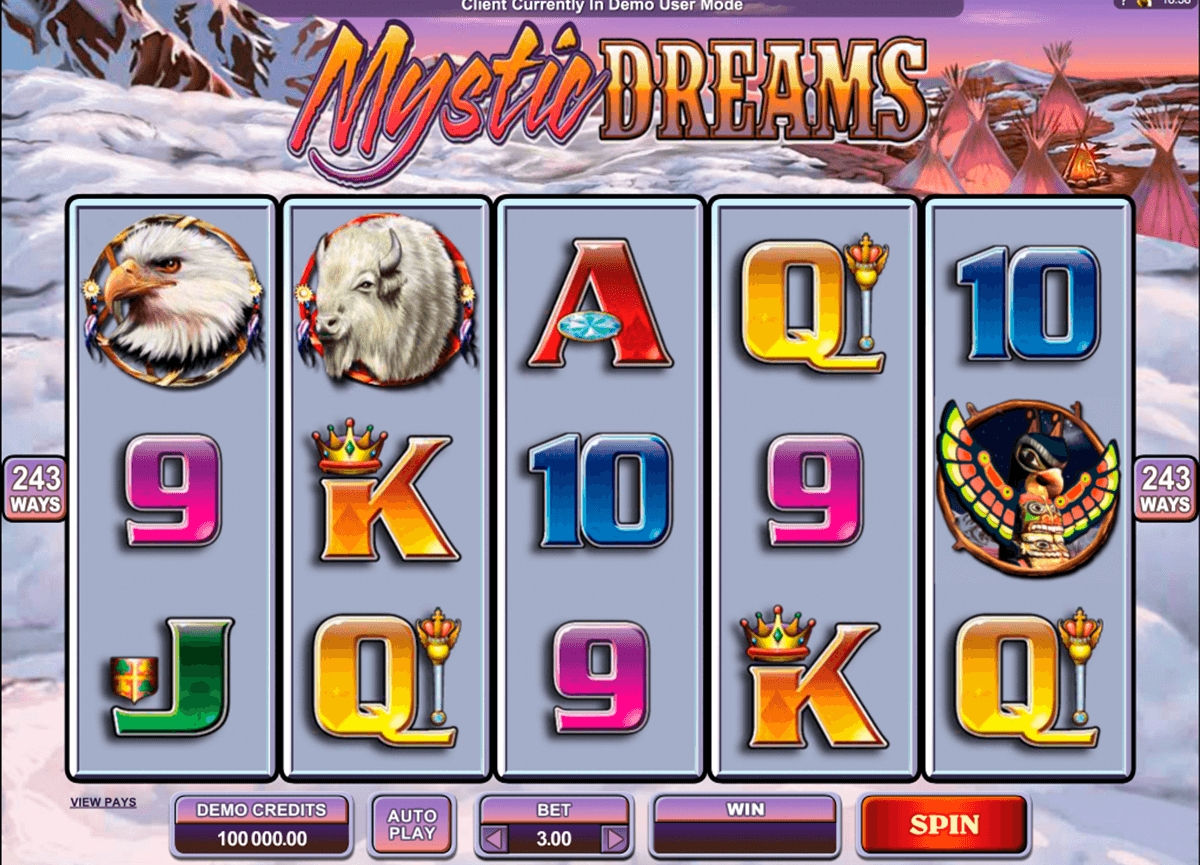 mystic dreams microgaming slot machine 