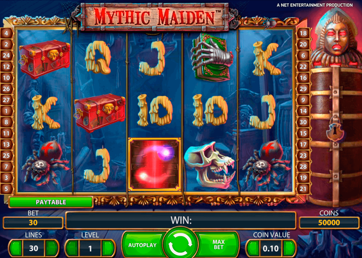 mythic maiden netent slot machine 