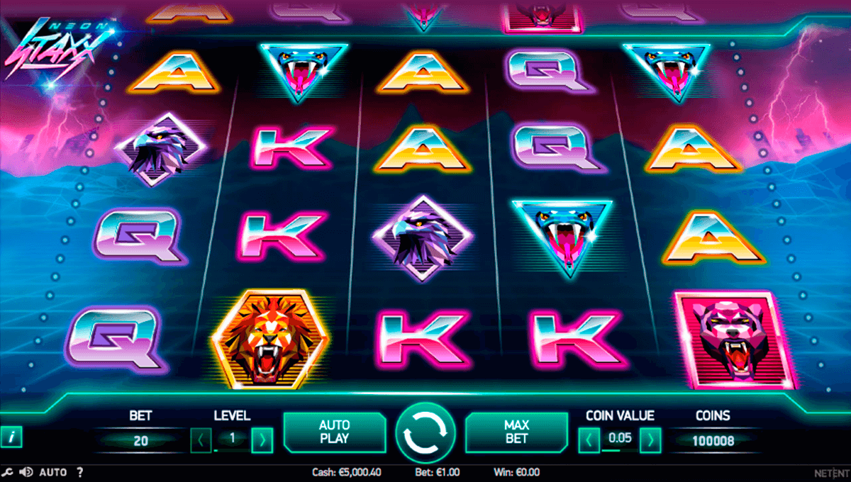 neon staxx netent slot machine 
