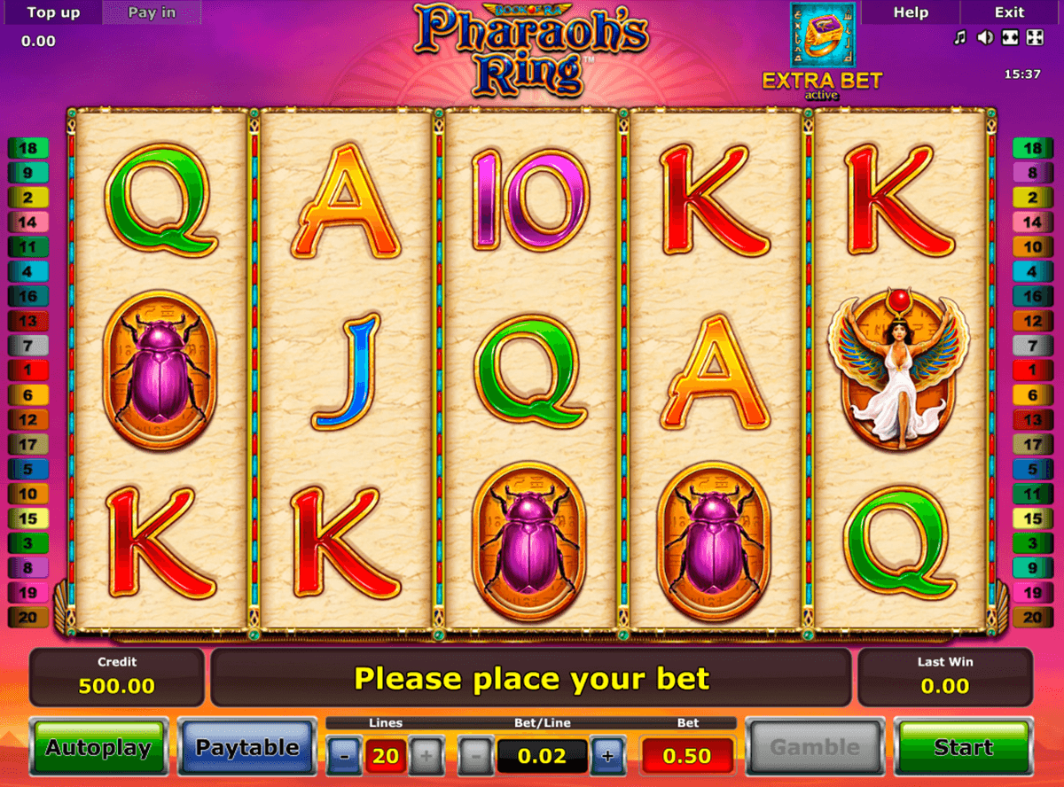 pharaohs ring novomatic slot machine 