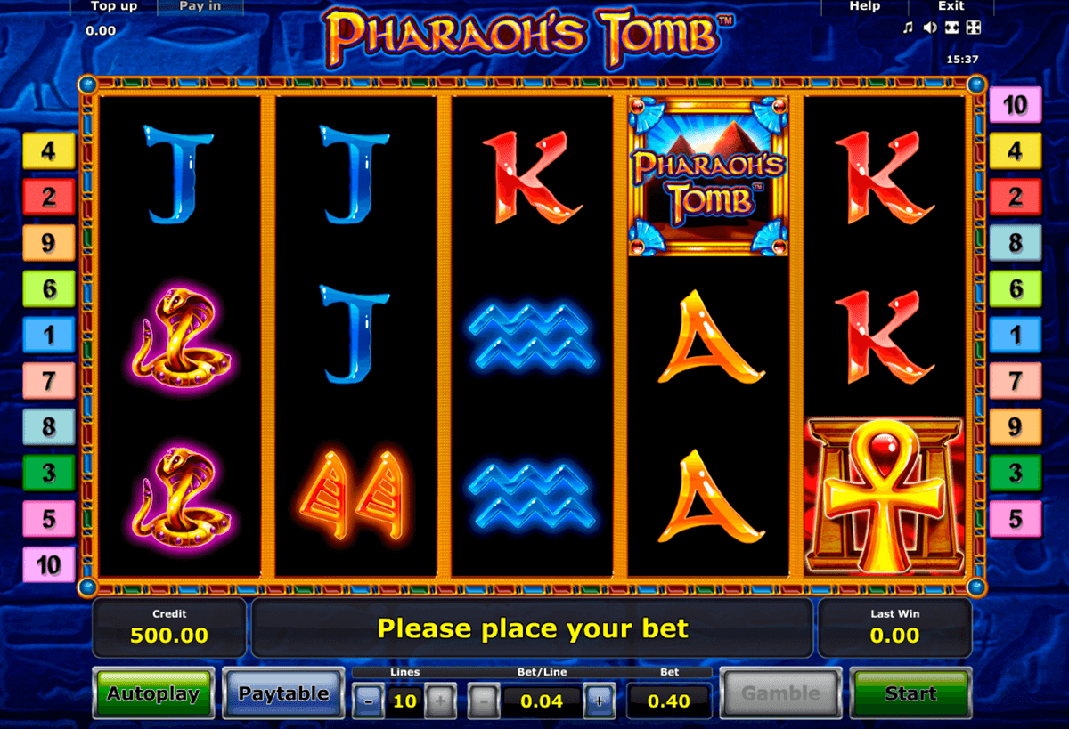 pharaohs tomb novomatic slot machine 