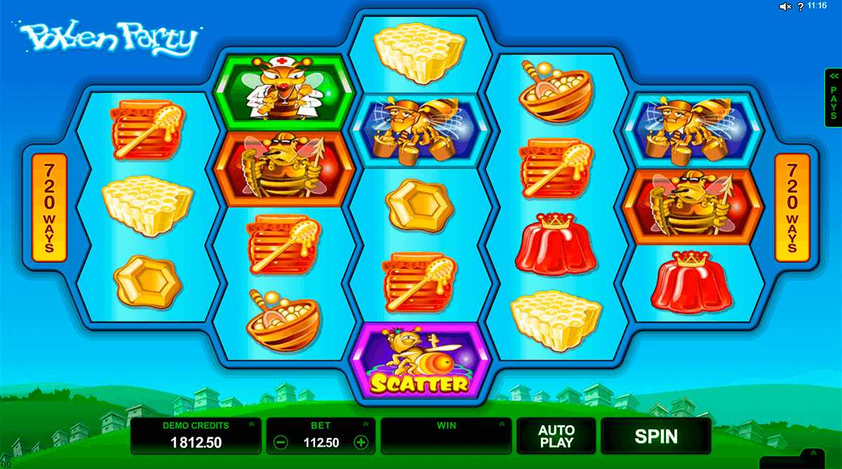 pollen party microgaming slot machine 