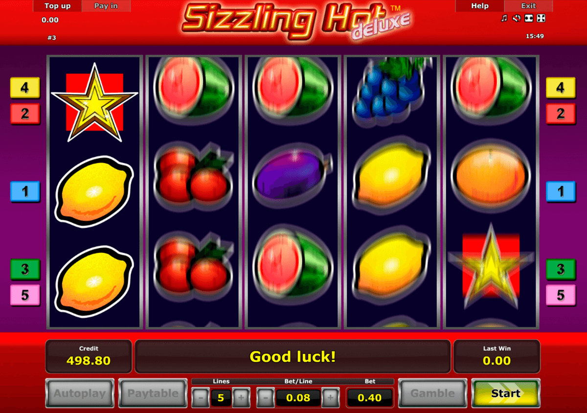 sizzling hot deluxe novomatic slot machine 