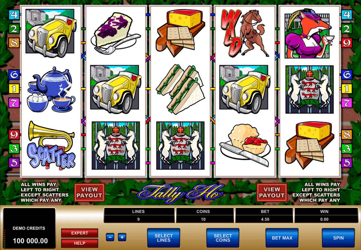 tally ho microgaming slot machine 