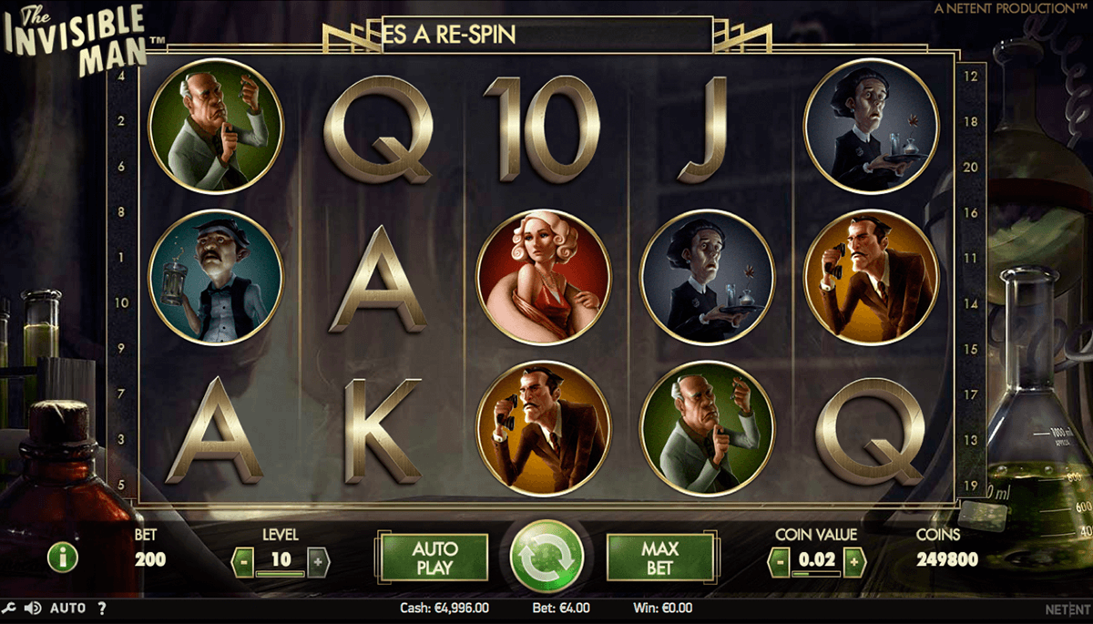 the invisible man netent slot machine 