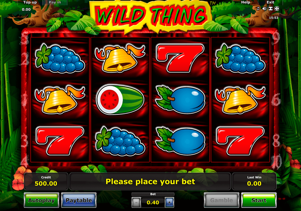 wild thing novomatic slot machine 