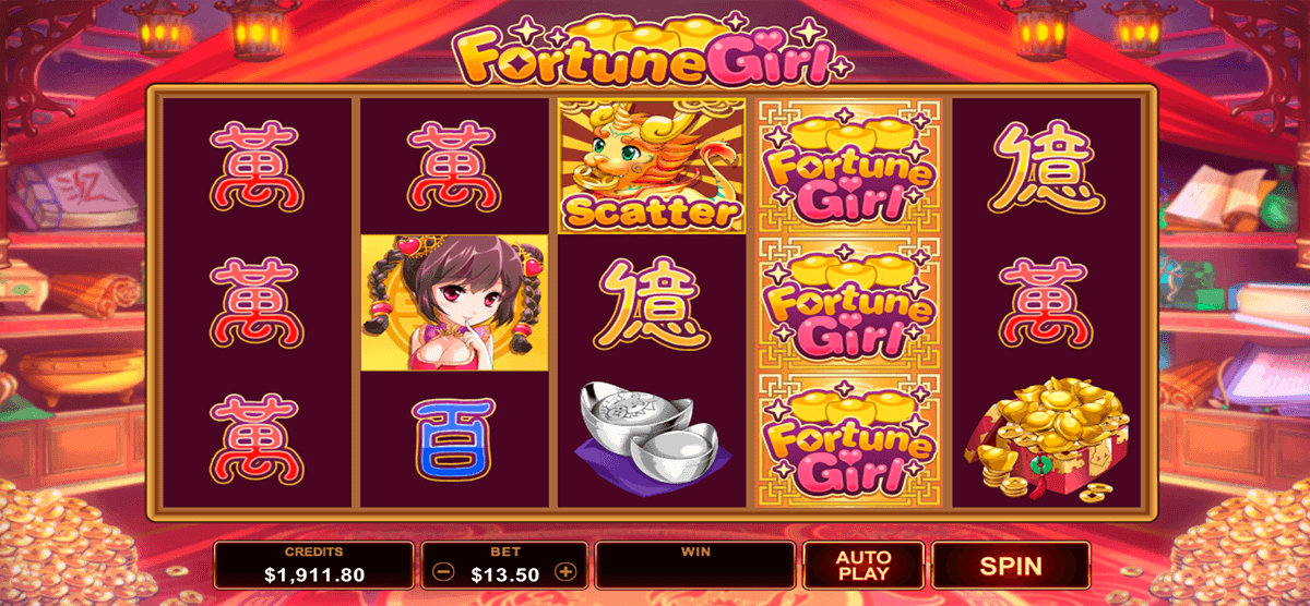 fortune girl microgaming slot machine 